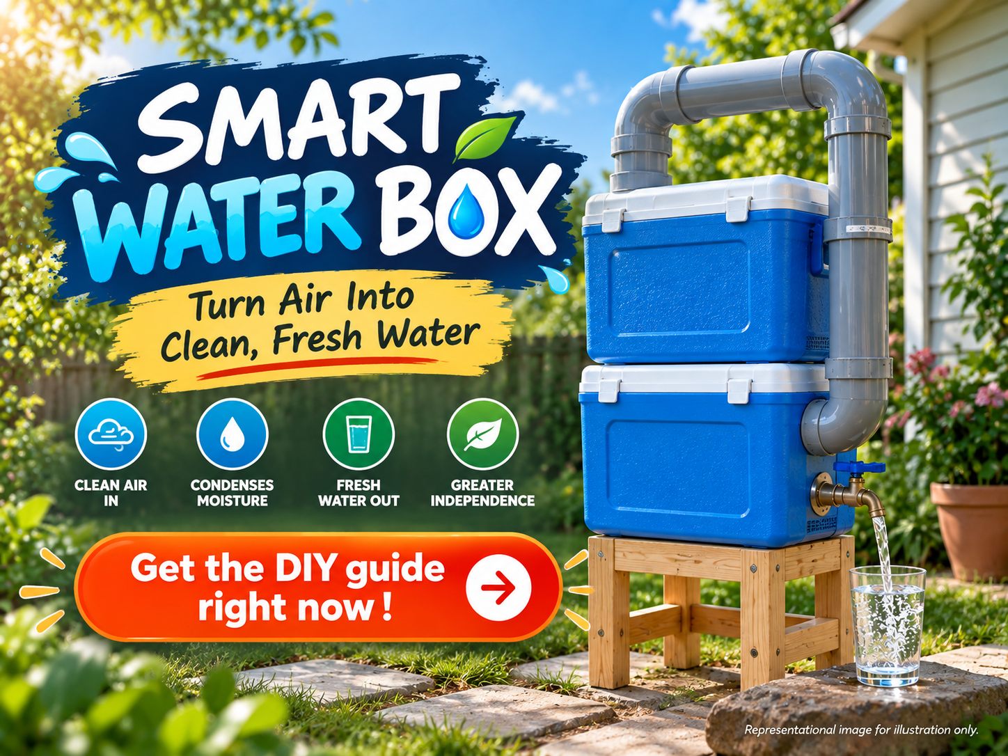 Smart Water Box review final CTA - complete backup water system with 60 day guarantee